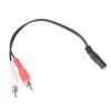 3.5Mm 1/8'' Stereo Female To 2 Male Rca Jack Adapter Y Audio Cable Splitter