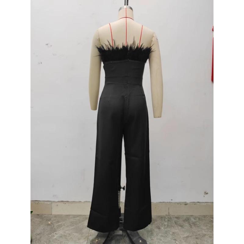 Женский летний комбинезон с вырезом на одно плечо и открытой спиной