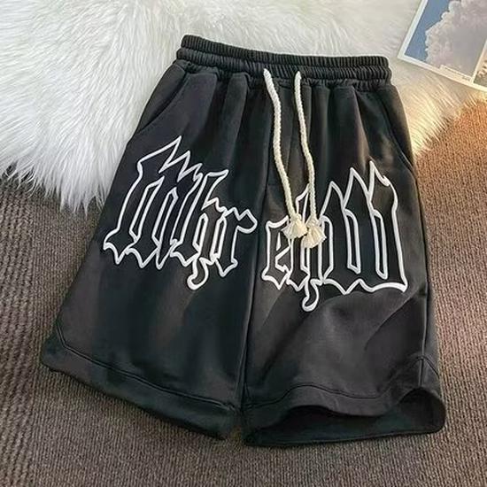 Мужские летние шорты из пены: Трендовый американский стиль, спортивный кэжуал, свободный крой, баскетбольные шорты до колена