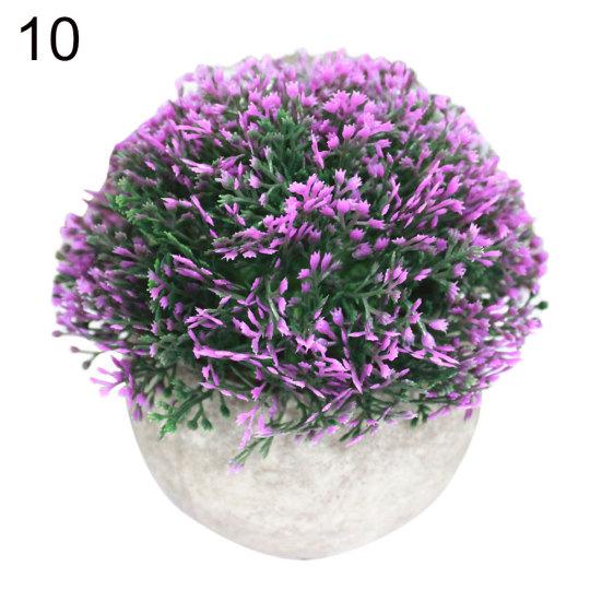 Искусственный цветок растение трава бумажная целлюлоза горшок бонсай орнамент садовый стол декор