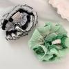Aesthetic Scrunchies Elastic Multilayer Lace Hair Rope Wedding Party Beach Headwear Big Buns Hair Elastic Check Hairtie