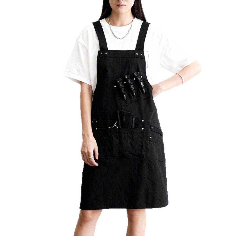 Long Tool Apron Adjustable Straps Salon Apron Unisex Barber Apron For Makeup Artists