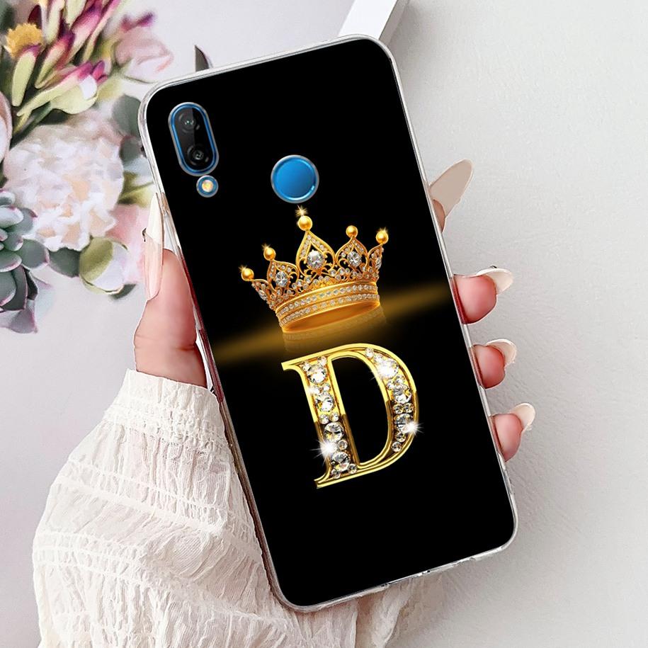 Чехол для Huawei P20 Lite Роскошная Корона Буквы Мягкий Силиконовый Чехол Для Huawei P20Lite Funda Nova 3e ANE-LX1 ANE-LX2 ANE-LX3 Coque