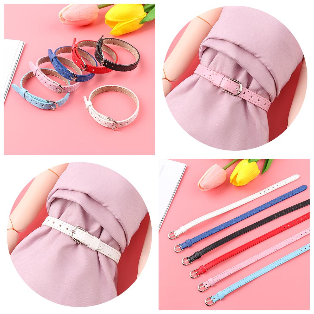 Long 22cm Width 8mm Super Mini Doll Belt Artificial leather Bjd Doll Clothes DIY Doll Accessories