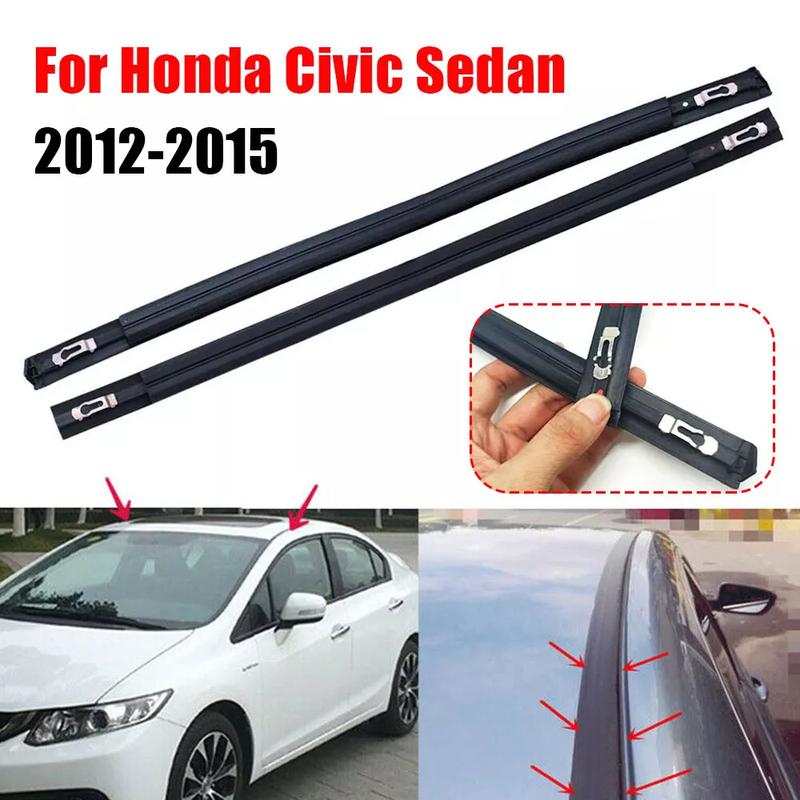 Для Honda Civic Sedan 2012-2015 140 см Автомобильные уплотнительные накладки на кромку крыши с металлическим зажимом 74316TR0A01 74306TR0A01