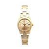 Lamp Watch with Date Display and Metal Strap Y02818S-2 GD/MOC Women's Gold