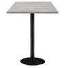 60 X 60 Cm High Table - Rome Model, Natural Concrete