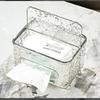 Transparent Paper Box Creative Napkin Storage Box Desktop Decoration Tissue Box  Toilet