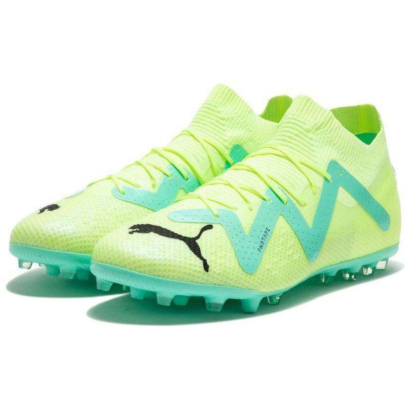 Puma Future Pro Низкие Бутсы на Шнуровке MG Мужские Футбольные Бутсы Желто-Зеленые 107173-03