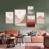 Landscape Sunrise Canvas Painting Abstract Mountain Sunset Wall Decor Art Simple Pictures Print Nordic Posters for Living Room