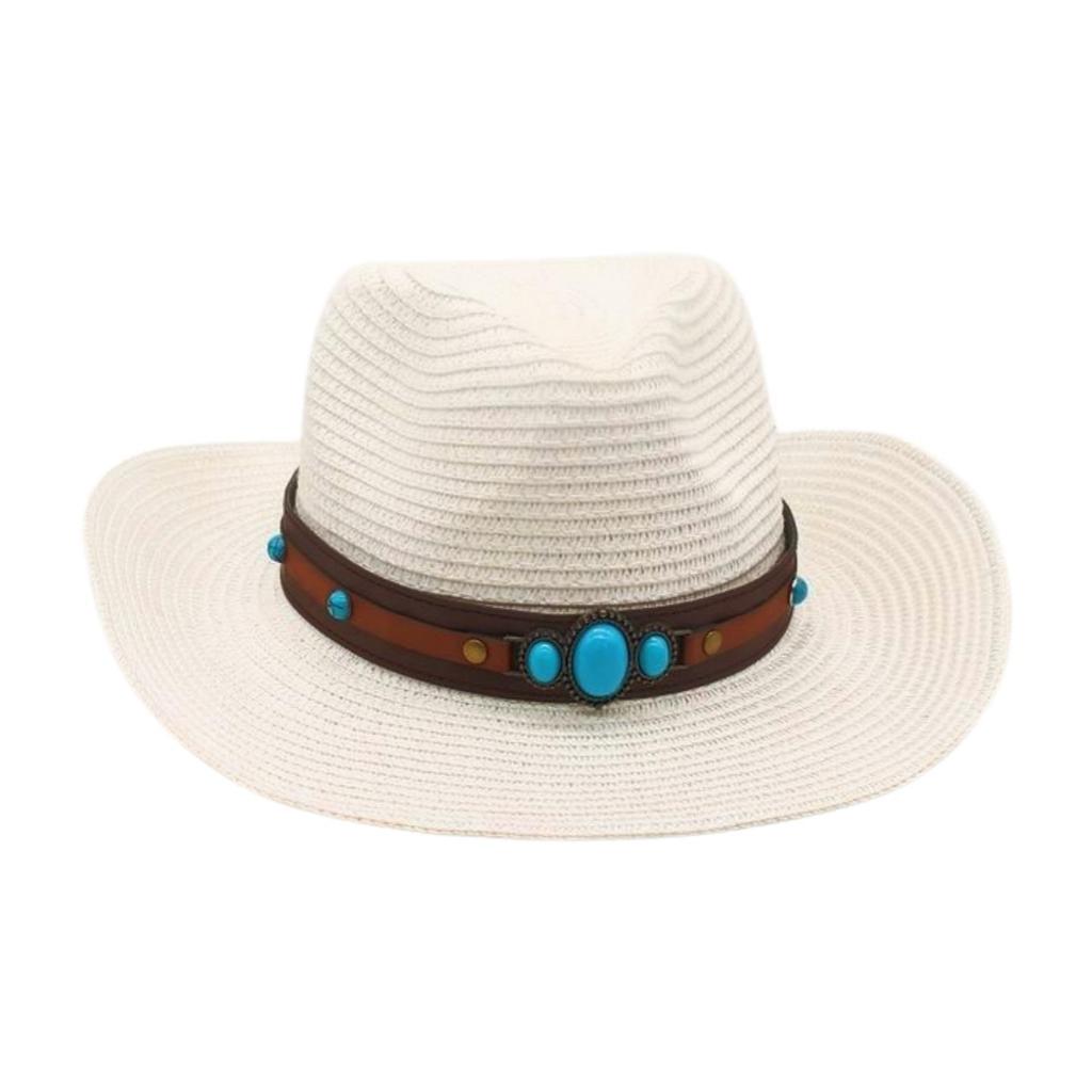 Соломенная дорожная пляжная ковбойская шляпа в стиле знаменитостей, соломенная шляпа, шляпа от солнца с чувством продвинутости