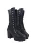 Shoetopia Женские короткие ботильоны на массивном каблуке с нескользящей подошвой, удобные модные ботильоны на щиколотку | Мягкая амортизирующая подошва | Для повседневной носки, вечеринок и зимы