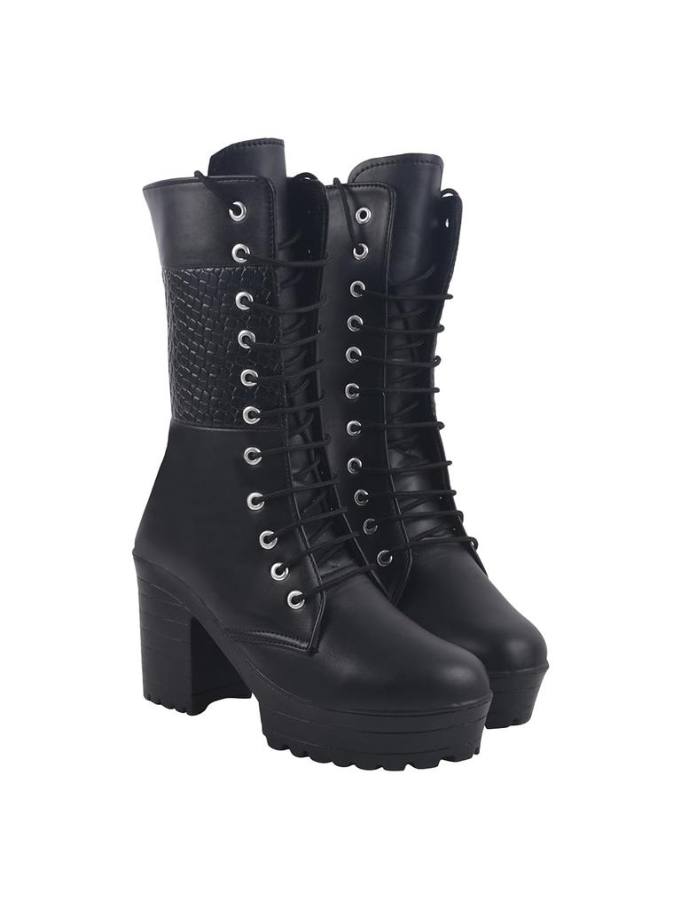 Shoetopia Женские короткие ботильоны на массивном каблуке с нескользящей подошвой, удобные модные ботильоны на щиколотку | Мягкая амортизирующая подошва | Для повседневной носки, вечеринок и зимы