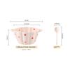 Dishes and Dishes Set Ceramic Underglaze Color Binaural Flower Love Pumpkin Cute Instant Noodle Bowl Household Simple and Modern