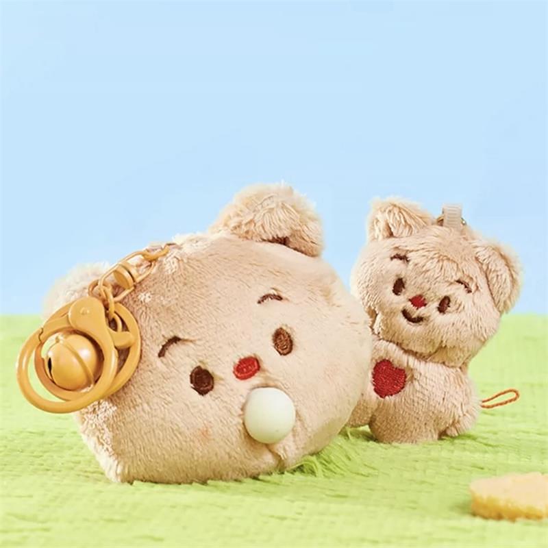 Милый медведь-масло, выдавливающий мыльные пузыри, плюшевая игрушка, кукла, брелок, рюкзак, подвеска, мягкий, набитый кремом, брелок, аксессуары, подарки