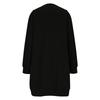 Women's Casual Fleece Lined Round Neck Long Sleeve Solid Color Dress