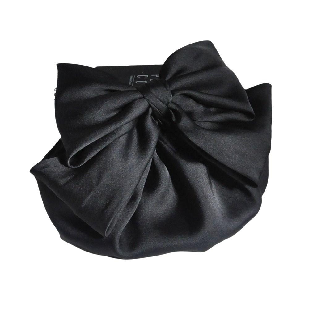 Ribbon Bowknot Spring Clip Korean Style Hair Net Cover Elegant Nurse Hair Clip Office