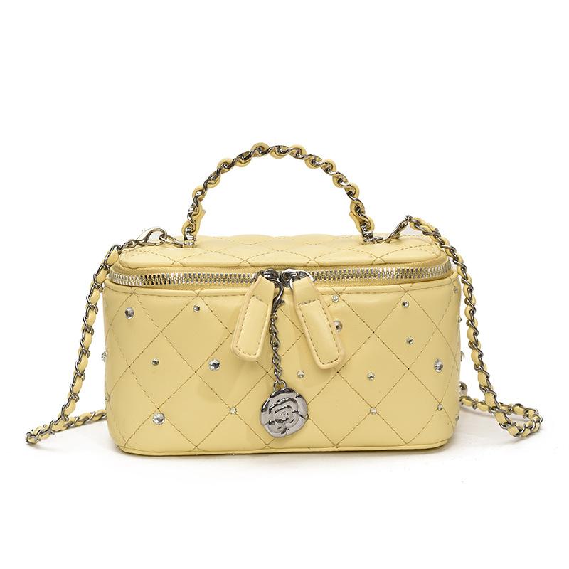 Xiaoxiangfeng Diamond Chain Bag Women's 2025 New Trendy Fashion Spring and Summer Bucket Bag Super Fire Versatile Messenger Bag