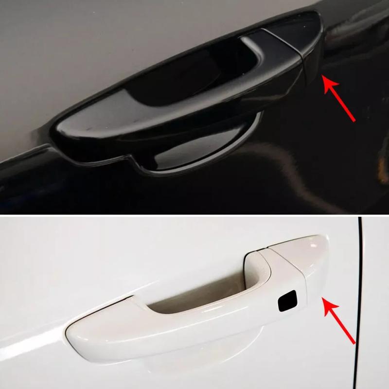 95853187900 Black/White Car Exterior Door Handle Lock Cylinder Cover For Porsche Cayenne