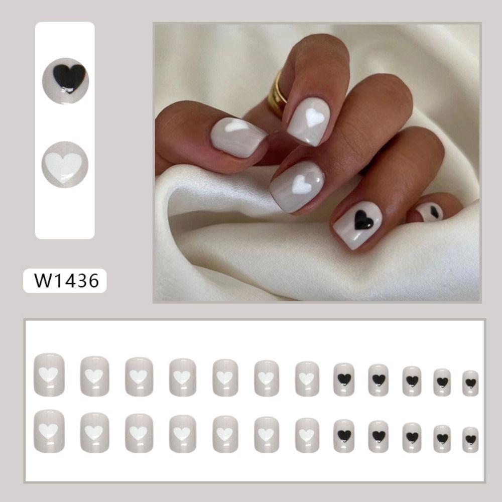 Love False Nails French Nail Tips Fashion Fake Nails  for Salon