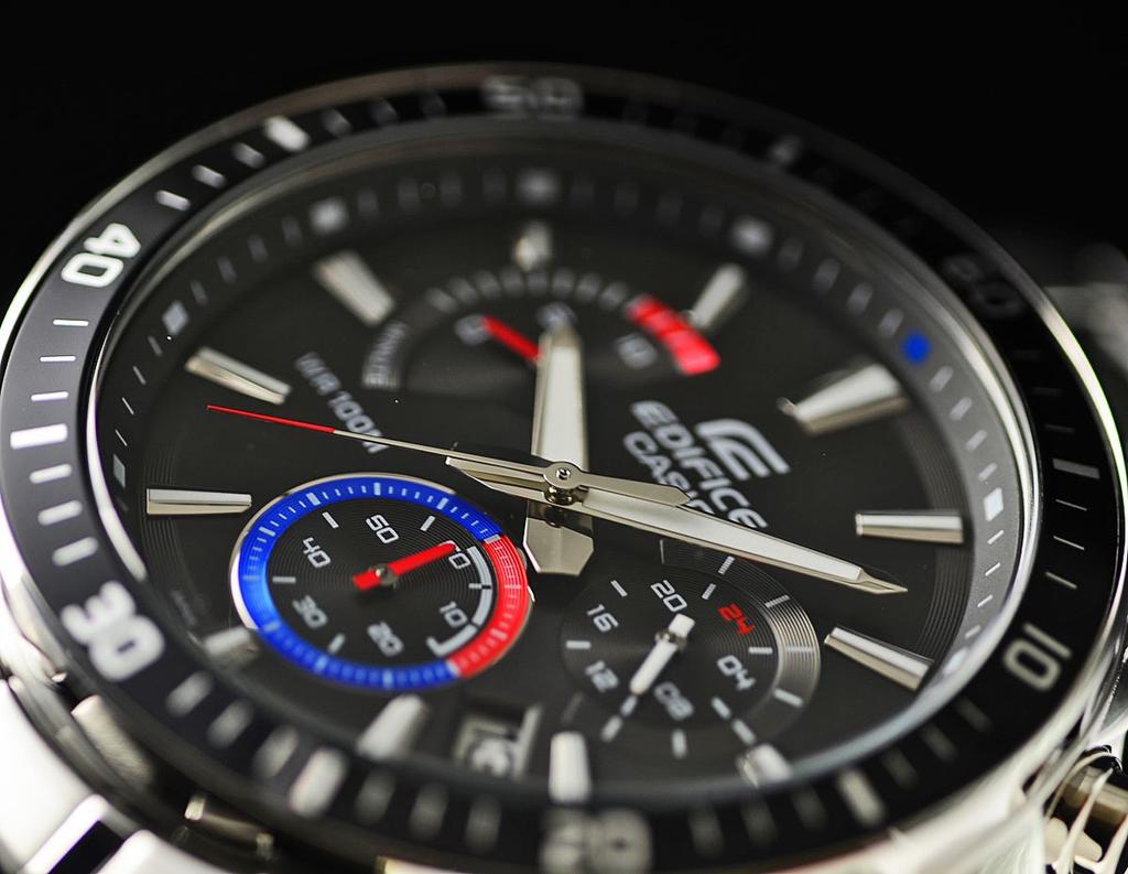 Casio Edifice 100m Water Resistant Chronograph Watch EFR-552D-1A3 Men's