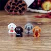 4pcs/ Lot Creative Decoration Micro Landscape Resin Crafts Mini Dog Simulation Animal Crafts