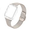 Алмазный корпус + Металлический ремешок Для iWatch Band Ultra 2 Браслет из нержавеющей стали Для Apple Watch 9 8 7 45мм 44мм 40мм 41мм Серии 6 5 4