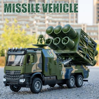 Новая 1/32 зенитная ракета Hongqi-16, литая под давлением игрушечная модель автомобиля, функция запуска, повышенный звук и свет, детский подарок