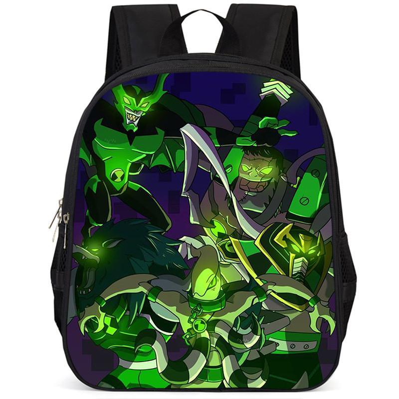 Школьный рюкзак Ben10, 15 дюймов, большой вместимости, легкий, из Оксфорда, для детей