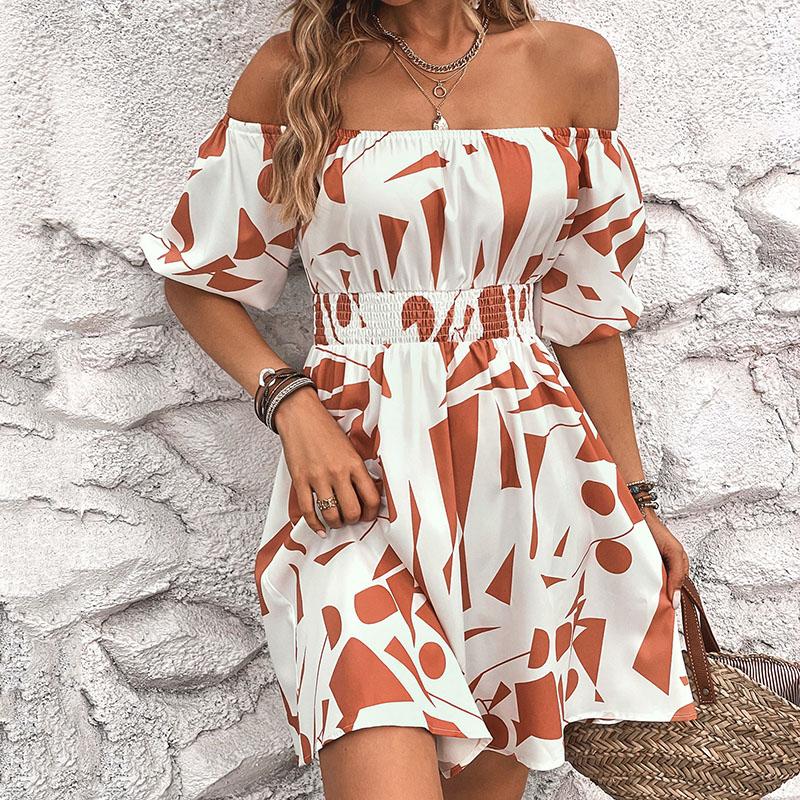 Модное сексуальное женское цельное платье с открытой спиной и плоским плечом