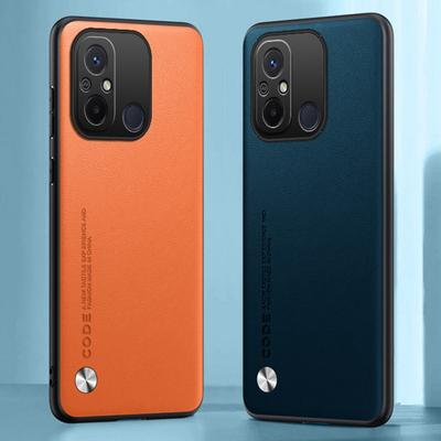 Роскошный чехол из искусственной ПУ кожи для Xiaomi Redmi 12C 12 C Задняя крышка Матовый силиконовый Полная защита Чехол для телефона для Redmi12C Redmi12 C 4G