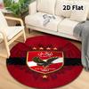 Alahly Round Area Rug Carpet Rug For Living Room Bedroom Sofa Playroom Decor Nonslip Floor Mat