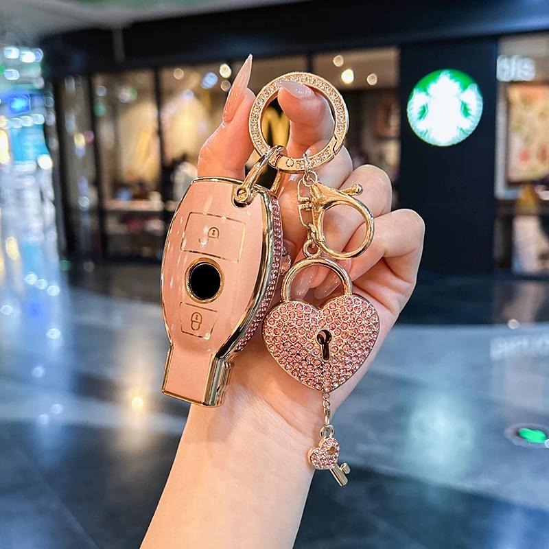 For Mercedes Benz keycase C E A B S Class GLE GLA GLB GLC GLS AMG Car key bag exquisite durable car accessories Car Key Case