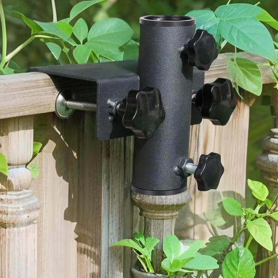 Уличный зажим для зонта для патио, регулируемая подставка-держатель для рыночного зонта для двора