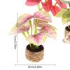 1Pcs 1/12 Miniature Plant Potted Model Garden Green Plant Ornaments Dollhouse Simulation Plant Decoration Toy