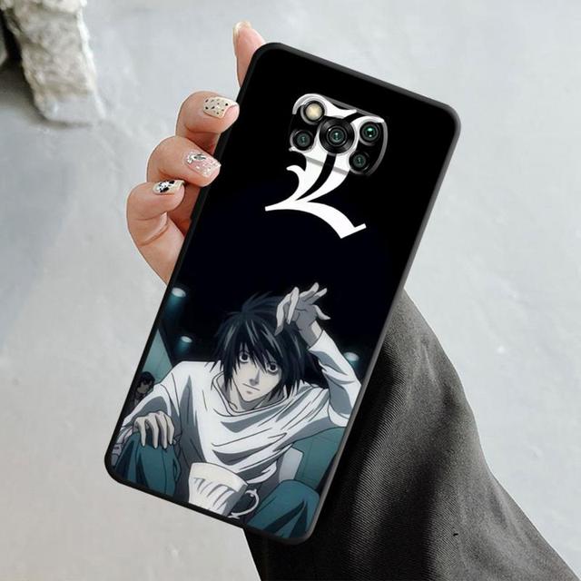 Чехол для телефона Xiaomi Poco X3 Nfc X4pro M3 C40 для Mi 12 11 10 10t 8 Note10 Lite 11ultra 11t Pro F1 аниме Death Note L Light