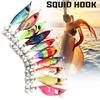 SOUGAYILANG Рыболовные приманки 3D рыболовные глаза Рыболовная приманка с крючками Двойные крючки для кальмаров Искусственная приманка