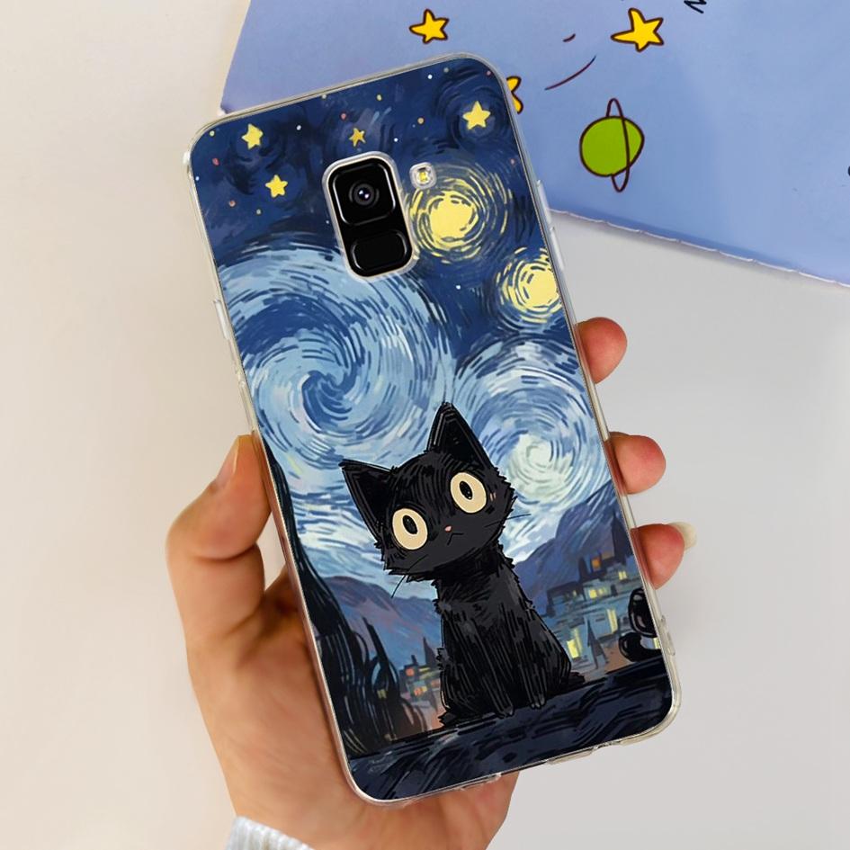 Чехол для Samsung Galaxy A8 Plus 2018 SM-A730F Чехол Милый Мультяшный Силиконовый Мягкий ТПУ Чехол для Телефона Для Samsung A8 2018 SM-A530F Coque