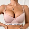 Women Sexy Minimizer Adjustment Bra Gathered Push Up Brassiere Fashion Thin Lingerie Comfortable Underwear Top