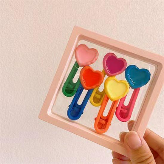 Набор красочных мультяшных заколок для волос для девочек - Милые заколки в виде уточки и боковые заколки для челок маленьких девочек