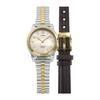 TIMEX MAIN STREET BOX SETS Wristwatch with Pearl Dial, Stainless Steel, Mineral Glass, Quartz Movement, 38mm, American Brand, TWG063400, Unisex, Gold