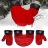 3 шт. Зимние утепленные парные перчатки, теплые перчатки для улицы, флис, для влюбленных, рождественский подарок, романтичные варежки для пар