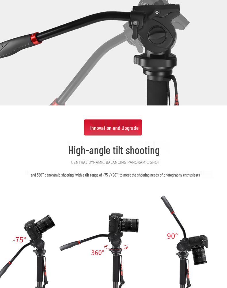 Yang JY0619 Монопод из углеродного волокна для DSLR-камер - 8 секций, стабилизатор 2-го поколения