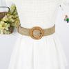 Пояс Веревочное плетение Бамбуковый узел Плетёная круглая пряжка Женский пояс Подарочный пояс