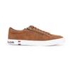 Men's Cognac-Colored Low-Top Sneakers with Zip