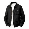 Men S Solid Color Long Sleeve Workwear Waterproof Casual Jacket