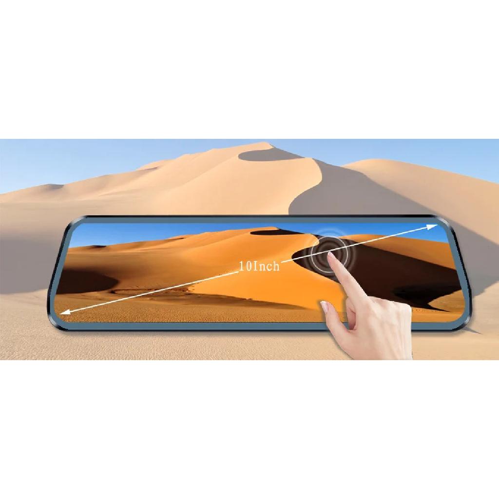 Mirror Camera for Car Touch Screen  Video Recorder Rearview mirror Dash Cam Front and Rear Camera Mirror DVR Black Box