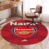 Custom Name Arsenal Football Club Printed Round Rug Carpet Chair Rug Area Rug Entryway Doormats,for Office Chair Living Room Bedroom Kitchen Room.