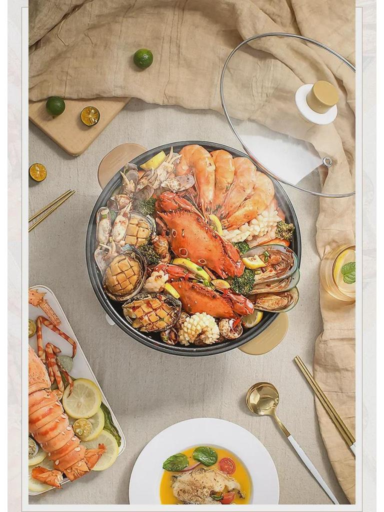 Multifunctional Mini Electric Hot Pot for One-Person Cooking