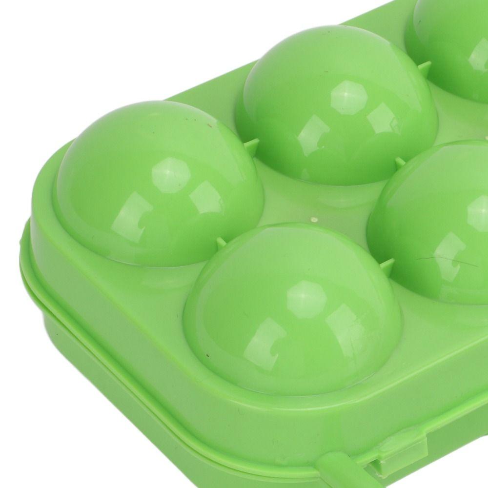 3 Pcs Sturdy Shockproof Egg Storage Carrier ABS Egg Container Egg Organizer Box Outdoor Camping